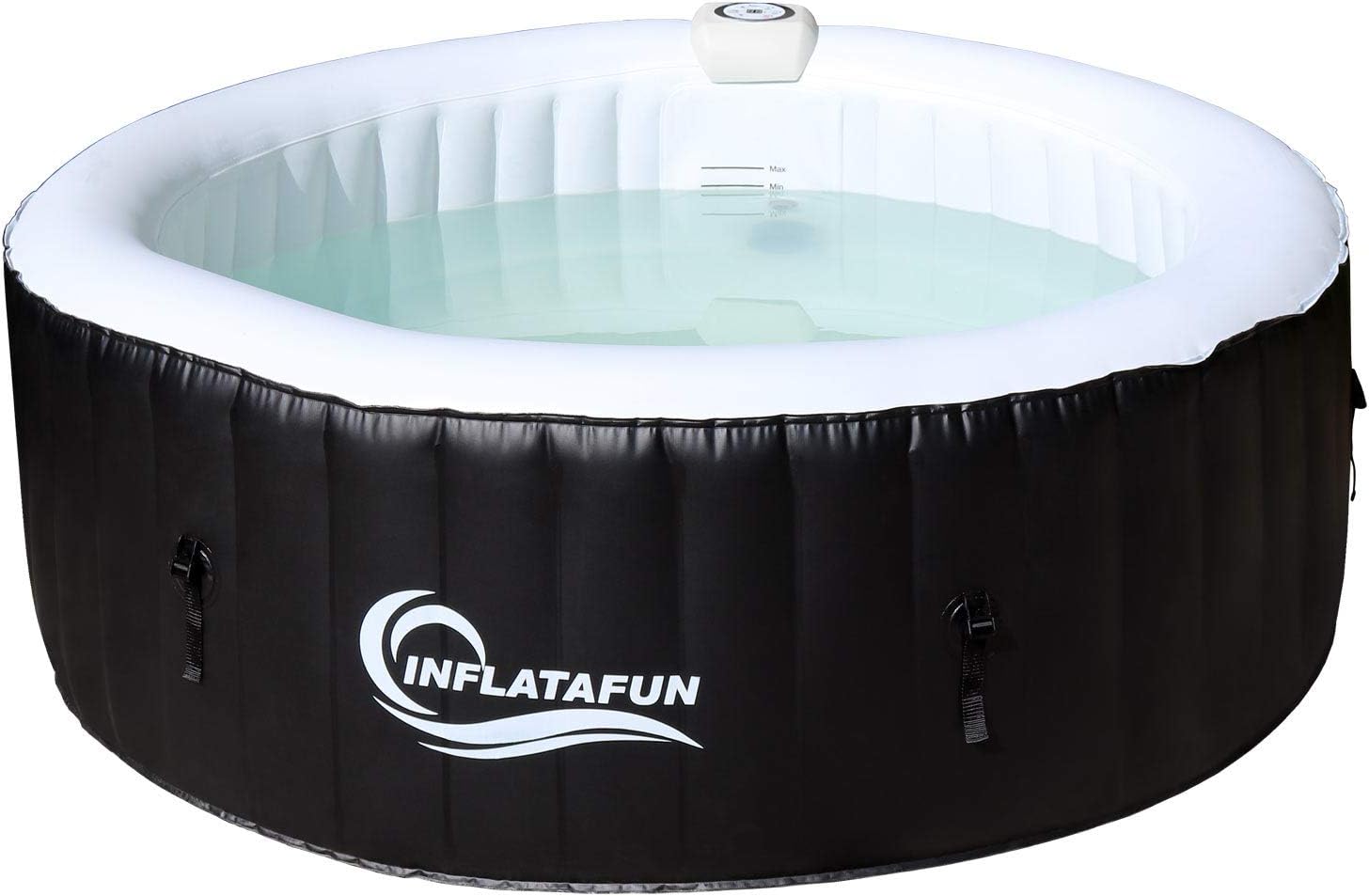 Inflatafun Outdoor Garden Portable Heated Inflatable Hot Tub 2-4 Person Spa Bubble