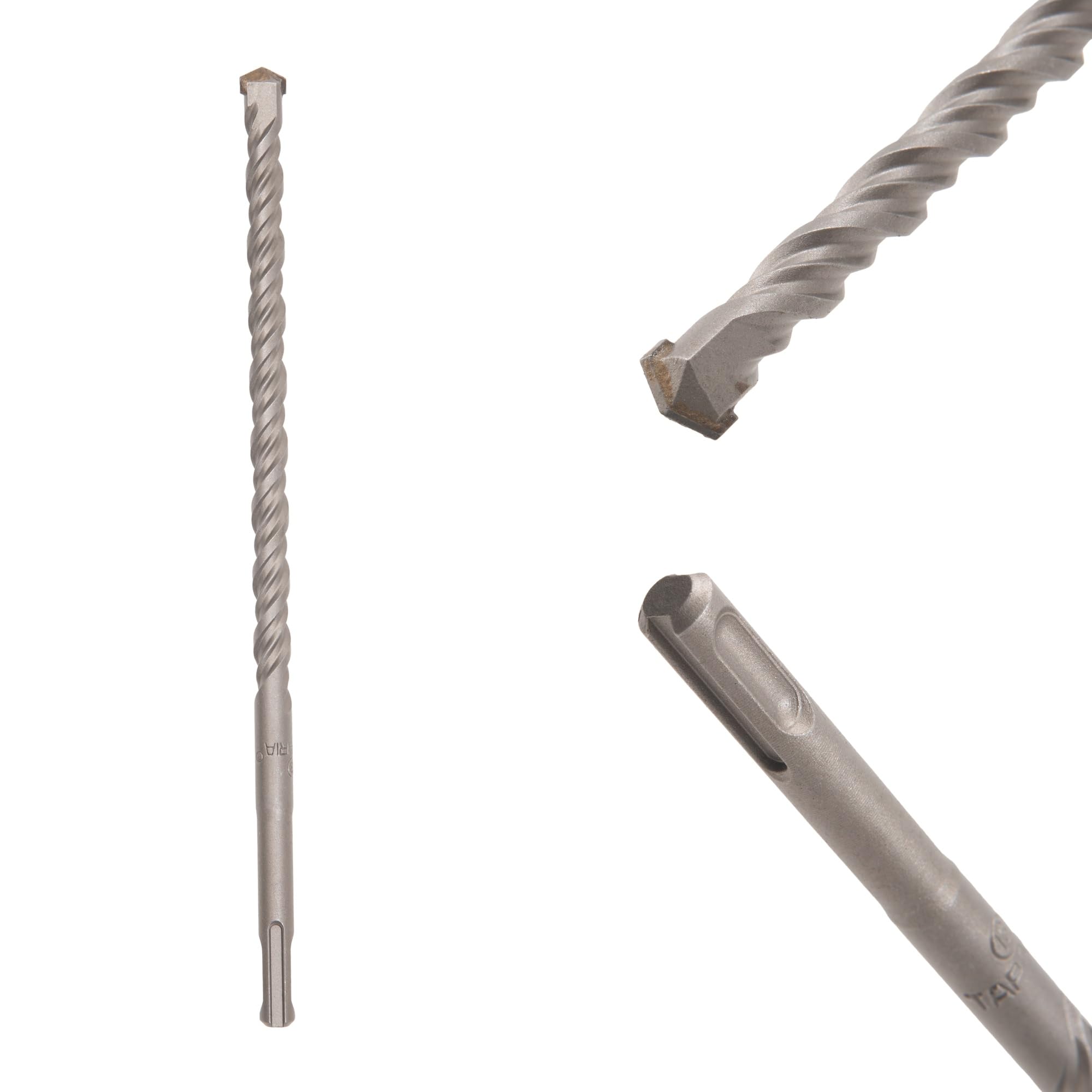 TAPARIA 13 mm Flat Tip SDS Plus Hammer Drill Bit for Concrete Drilling (HDF 13260, 13x200x260 mm)-Spiral Flute Type-Home, DIY, Professional Brick, Wall, Masonary-Drilling-image-24