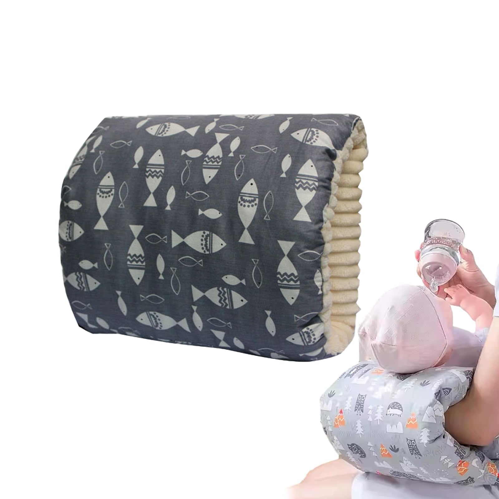 Yoiar Fish Cozie Cradle Arm Pillow, Cozie Cradle Baby Pillow For Feeding, Cozy Cradle Arm Pillow For Babies, Nursing Breastfeeding Pillow (Fish)