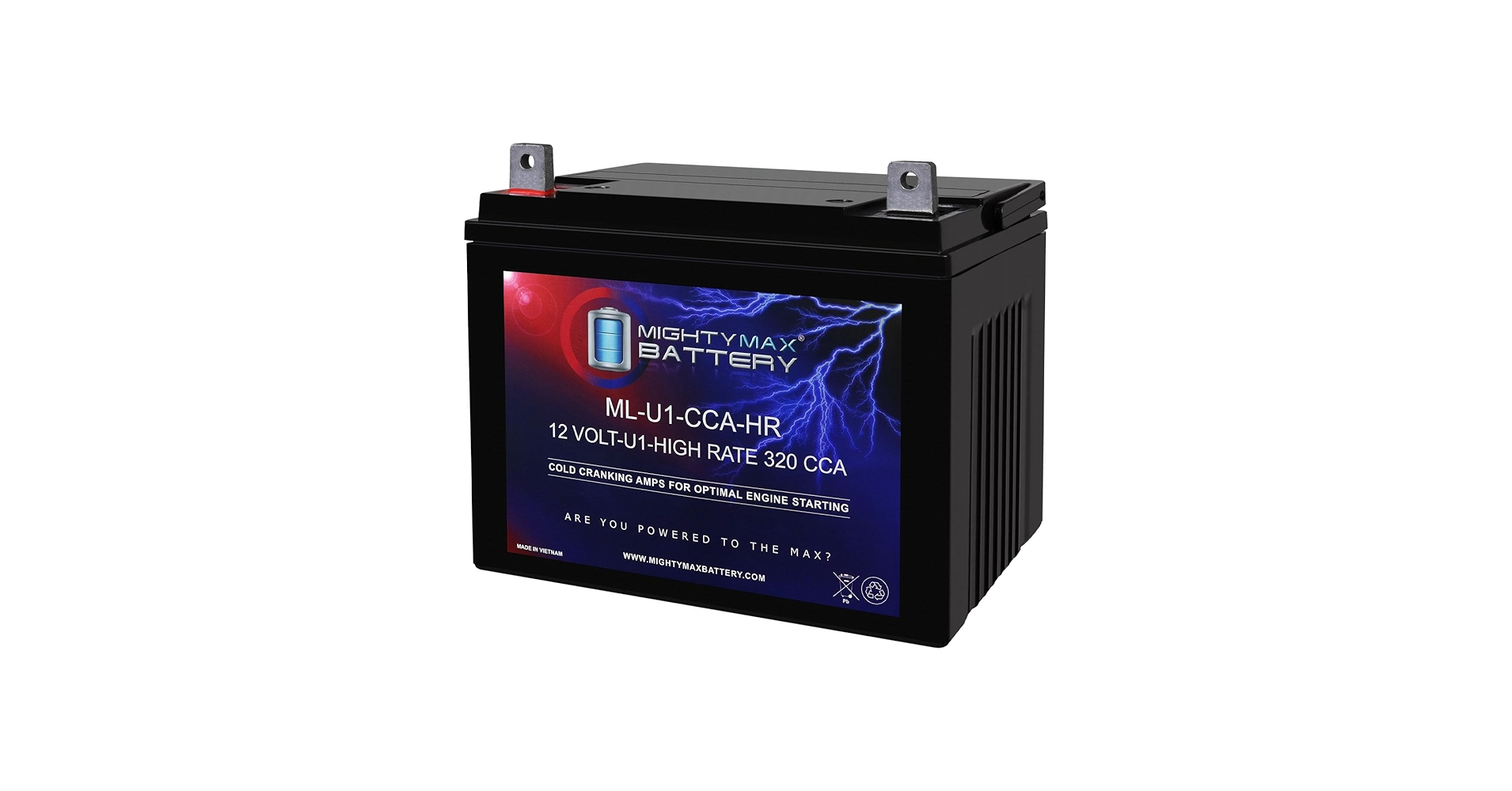 Amazon.com: Mighty Max Battery ML-U1-CCAHR 12V 320CCA