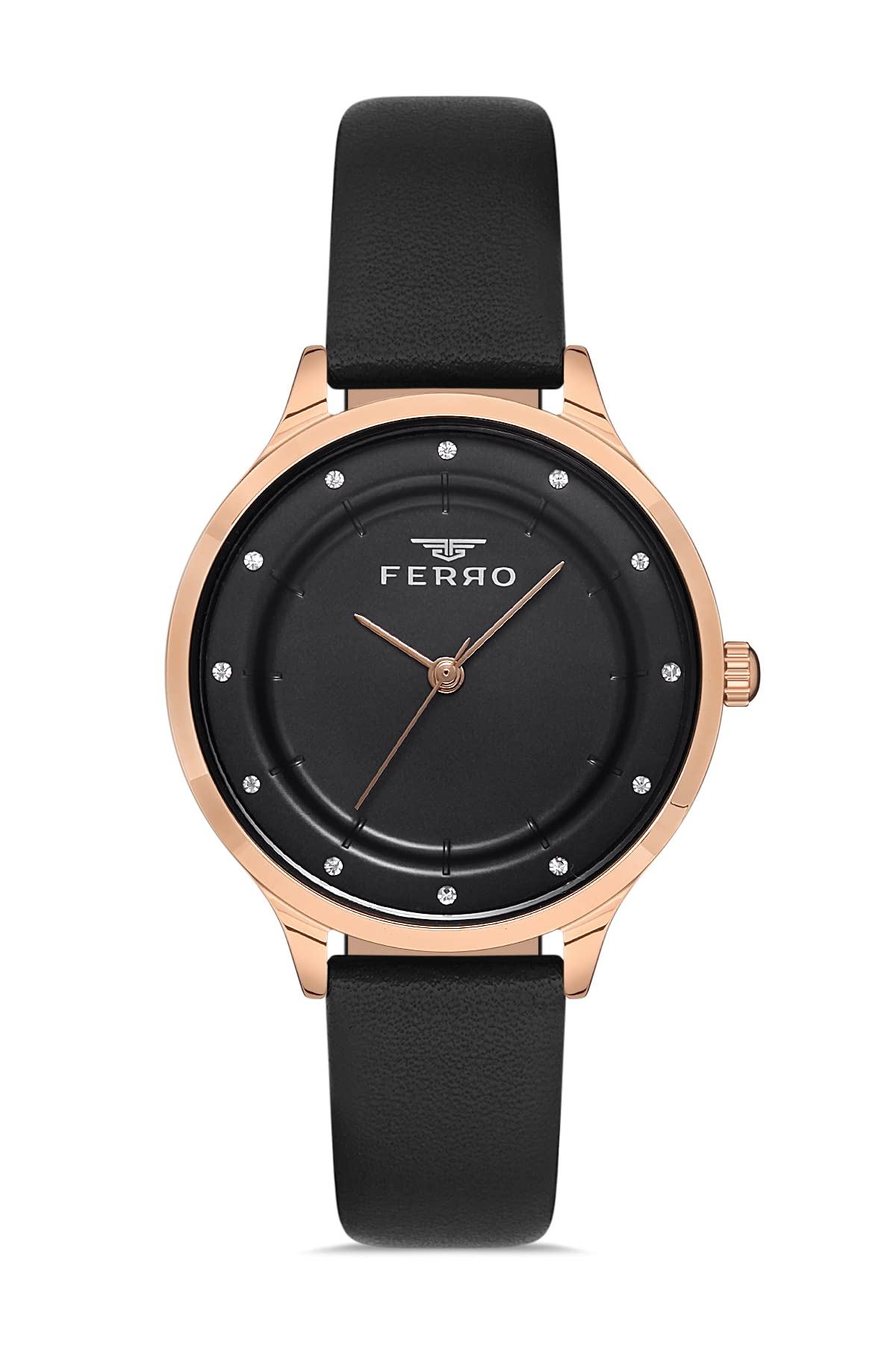 Ferro Lucca Analog Black Dial Womens Watch-F21191B-R (B09RP9X47Z) Amazon Price History, Amazon Price Tracker