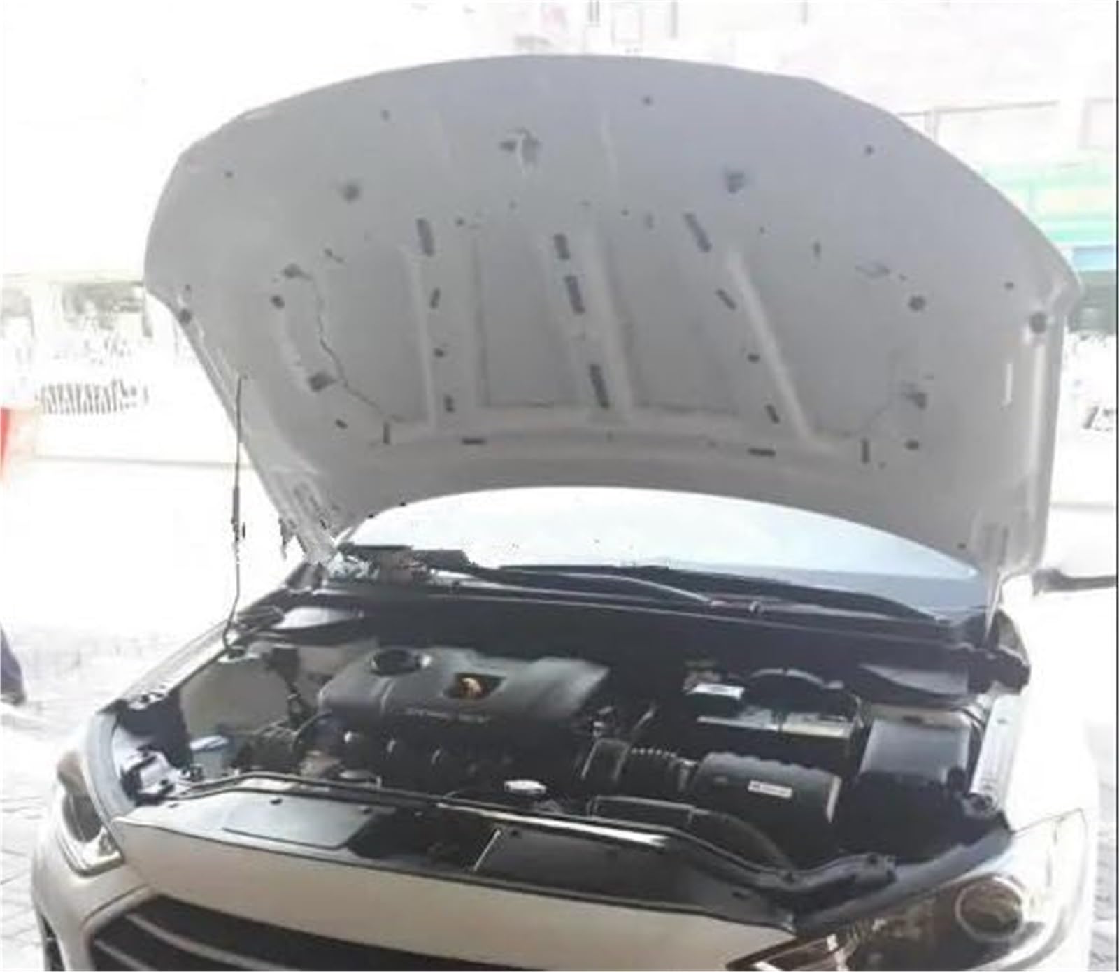 Dla Hyundai, dla Elantra, 2017 Izolacja termiczna bawełniana akustyczna Podkładka izolacyjna ciepła Podkładka osłony termicznej komory silnika