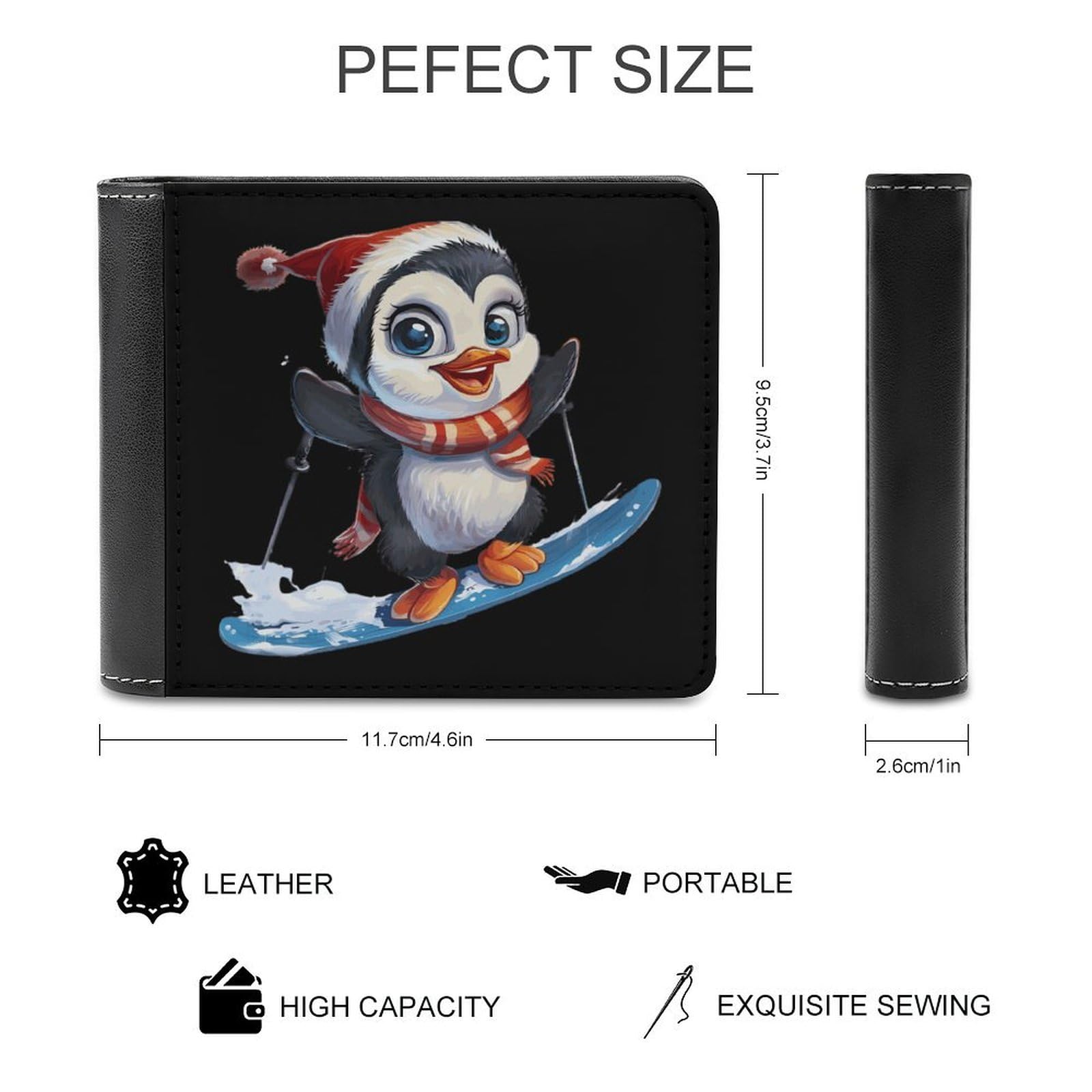 Stevergol_Cute_Penguin_skipng_Background_8a75f28a-bf0a-4060-b24f-b63e72886609-removebg-preview Funny Billfold Wallet Credit Card Holder Slim Passcase Pouch Purse for Men Women