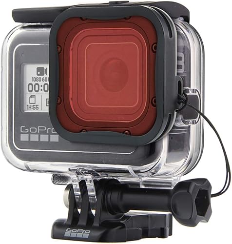 Miniatura 6 de Filtros de buceo de cámara subacuática para GoPro Hero 8,9 y 10 Cubierta protectora negra de lente en rojo, rojo claro y magenta, accesorio
