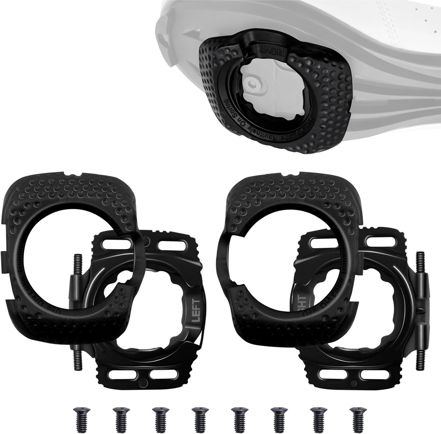 Cycling Shoes Cleat Bike Bicycle Pedal Cleat Protective Cover Aerodynamic Cycling Part Accessory Self-Locking