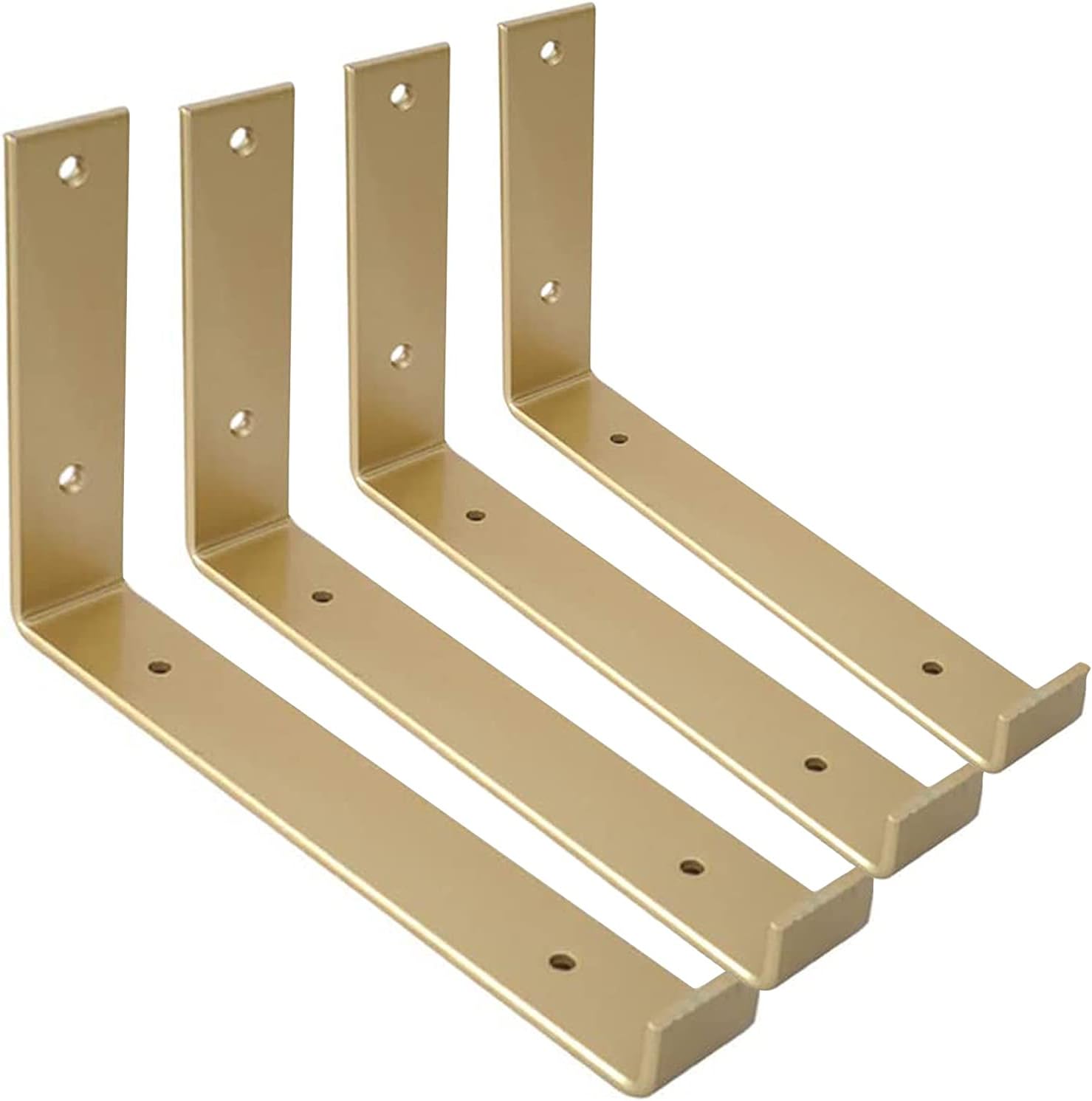 LJTLYM 4Pcs Shelves Board Wall Hanging, Black Shelf