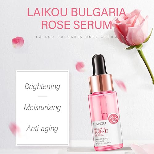 Miniatura 3 de Rose - Suero hidratante facial antienvejecimiento, antiarrugas, esencia suave, mejora la piel de la cara, cuidado diario de la piel, ilumina,