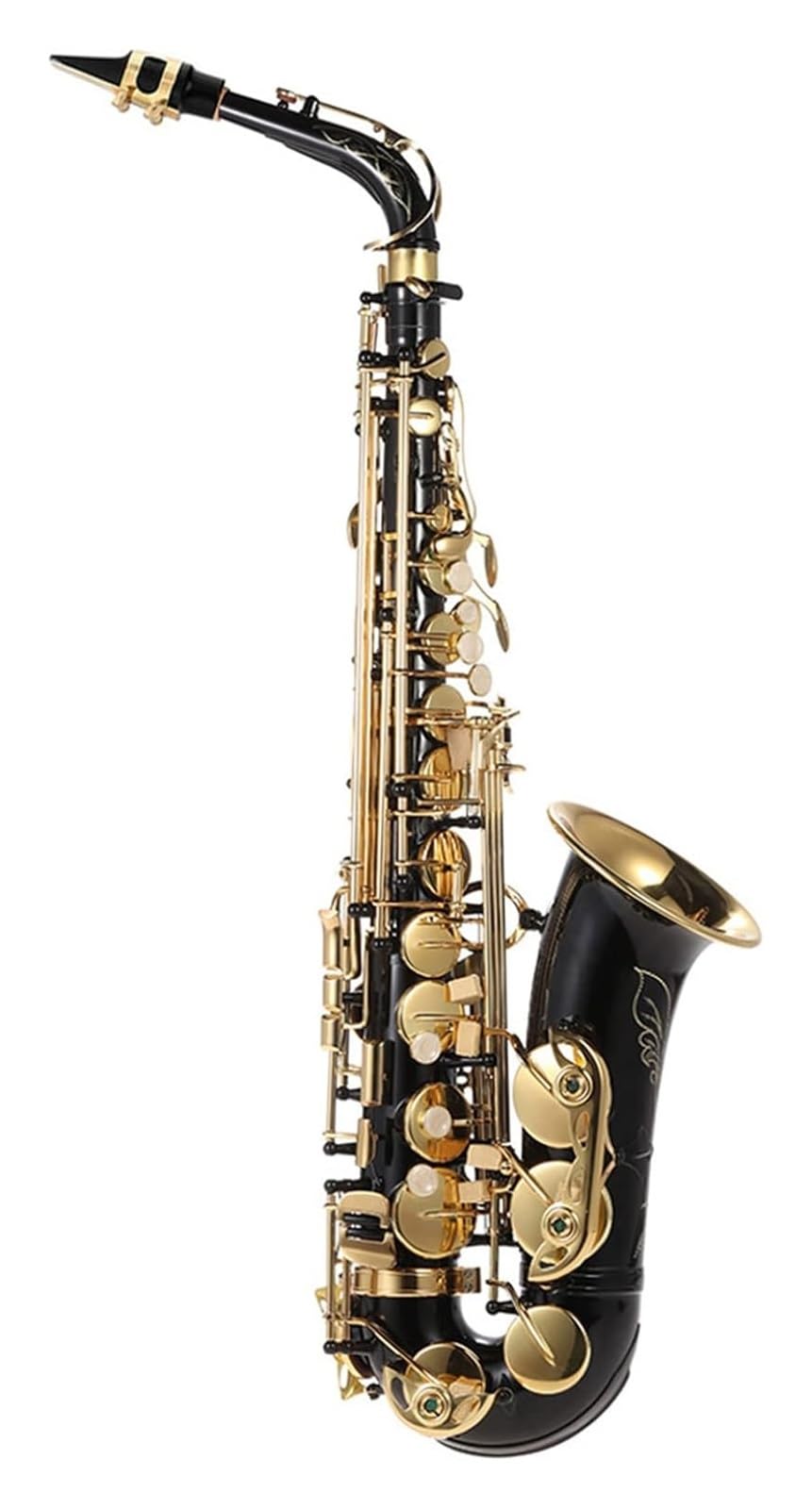 Przyciski muszli, instrumenty muzyczne, saksofon BE Alto phone, Eb Alto Brass Lakierowany Złoty Es Flat 82Z Typ Klawisza Instrument dęty drewniany z ing Brush Tkanina Rękawiczki Pasek Wyściełany futer