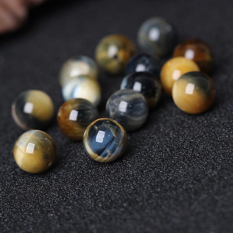 10 szt. 4-14 mm tygrysie oko kamienne koraliki, naturalny kamień tygrysie oko, okrągłe luźne koraliki, do produkcji biżuterii, naszyjnik, DIY, kryształowe koraliki