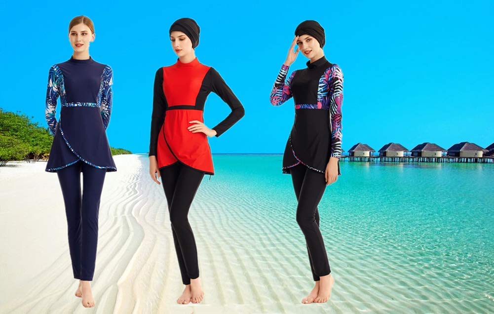 Modest Swimwear Long Sleeve Swimsuit Bathing Suit Beachwear Costume product thumbnail 5