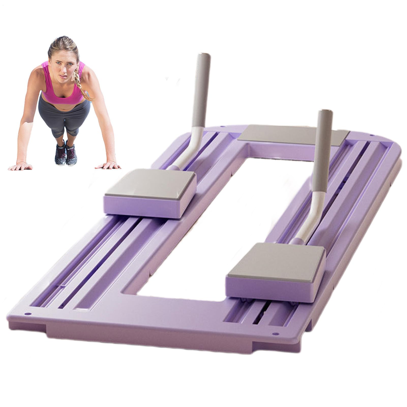 Fitness Board mit Widerstandsschnur 4-in-1 Bauchroller | Schienengleit Home Fitness Plattform für Erwachsene Männer Frauen Sportler Heimtraining Ganzkörper Krafttraining