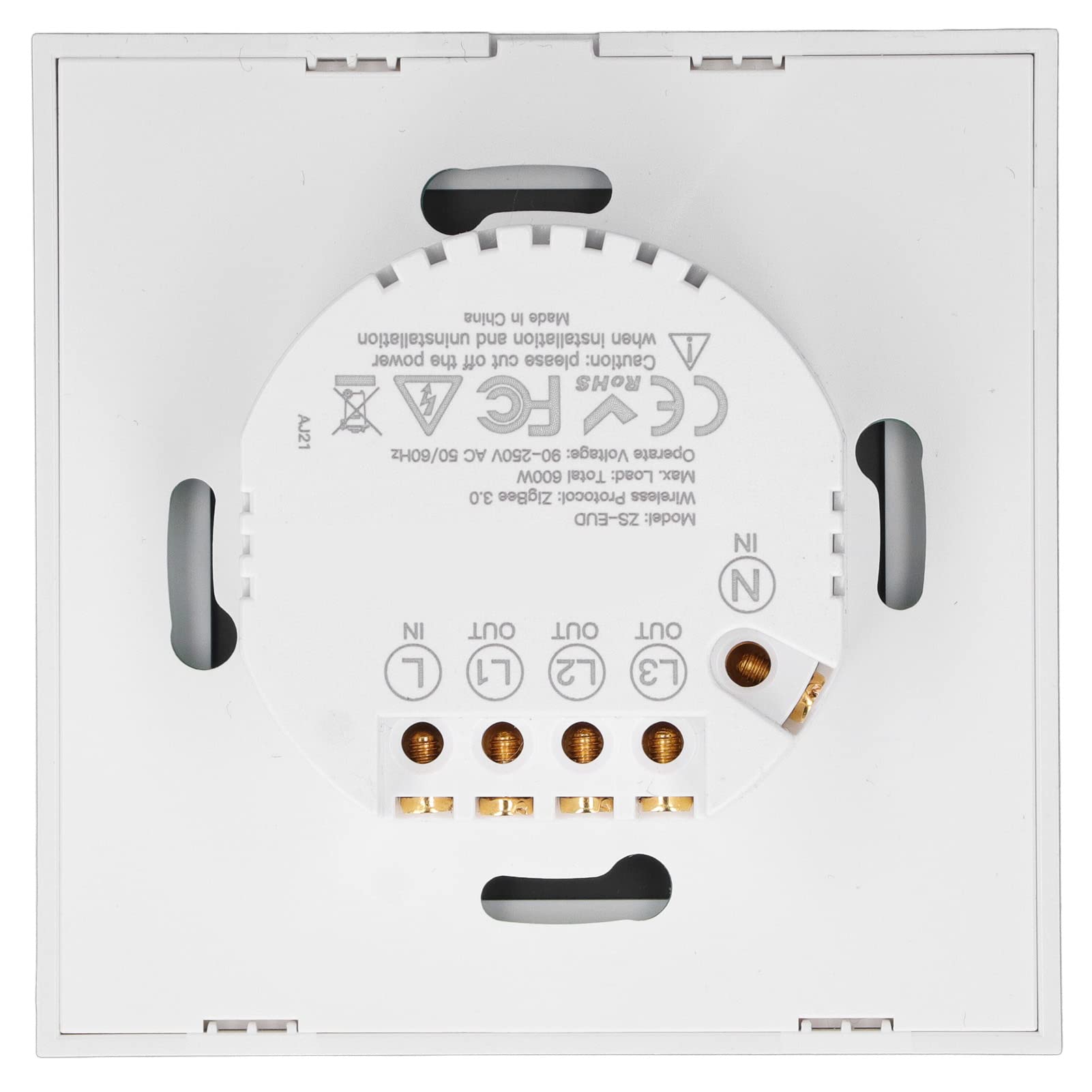 Interruptor de Luz Táctil WiFi con Temporizador, Tamaño 8,6 Cm