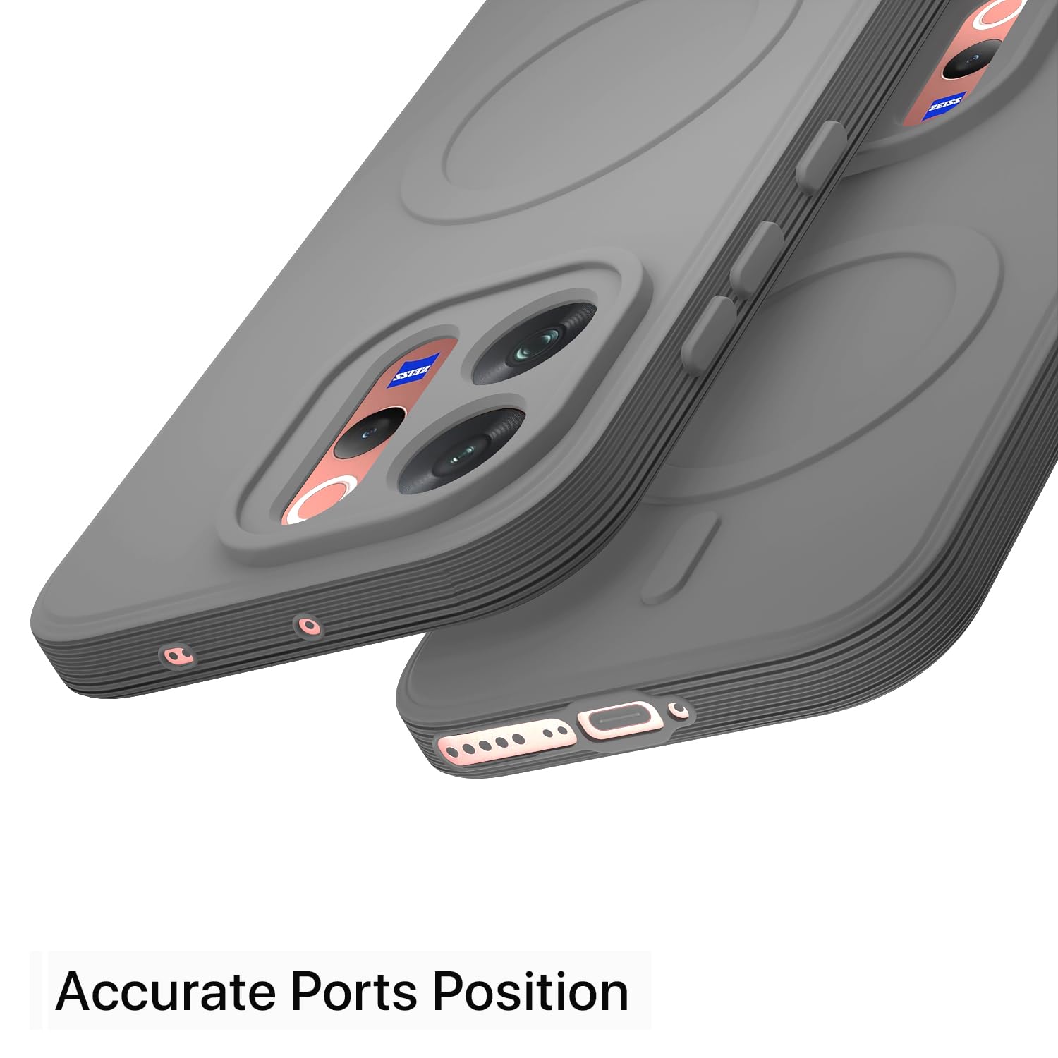 Pikkme Back Cover for Vivo V70 5G Soft Matte Silicone Mag-Sa -4