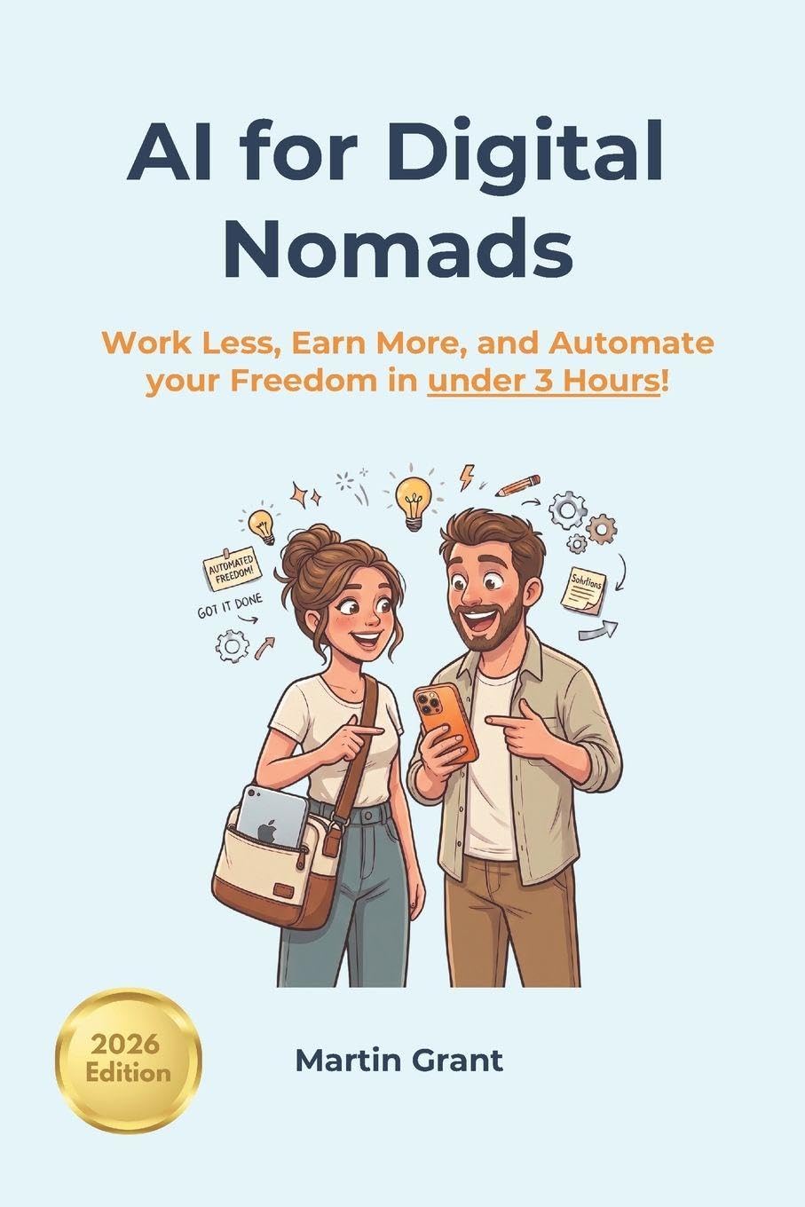 AI for Digital Nomads: Work Less, Earn More, and Automate your Freedom in under 3 Hours!