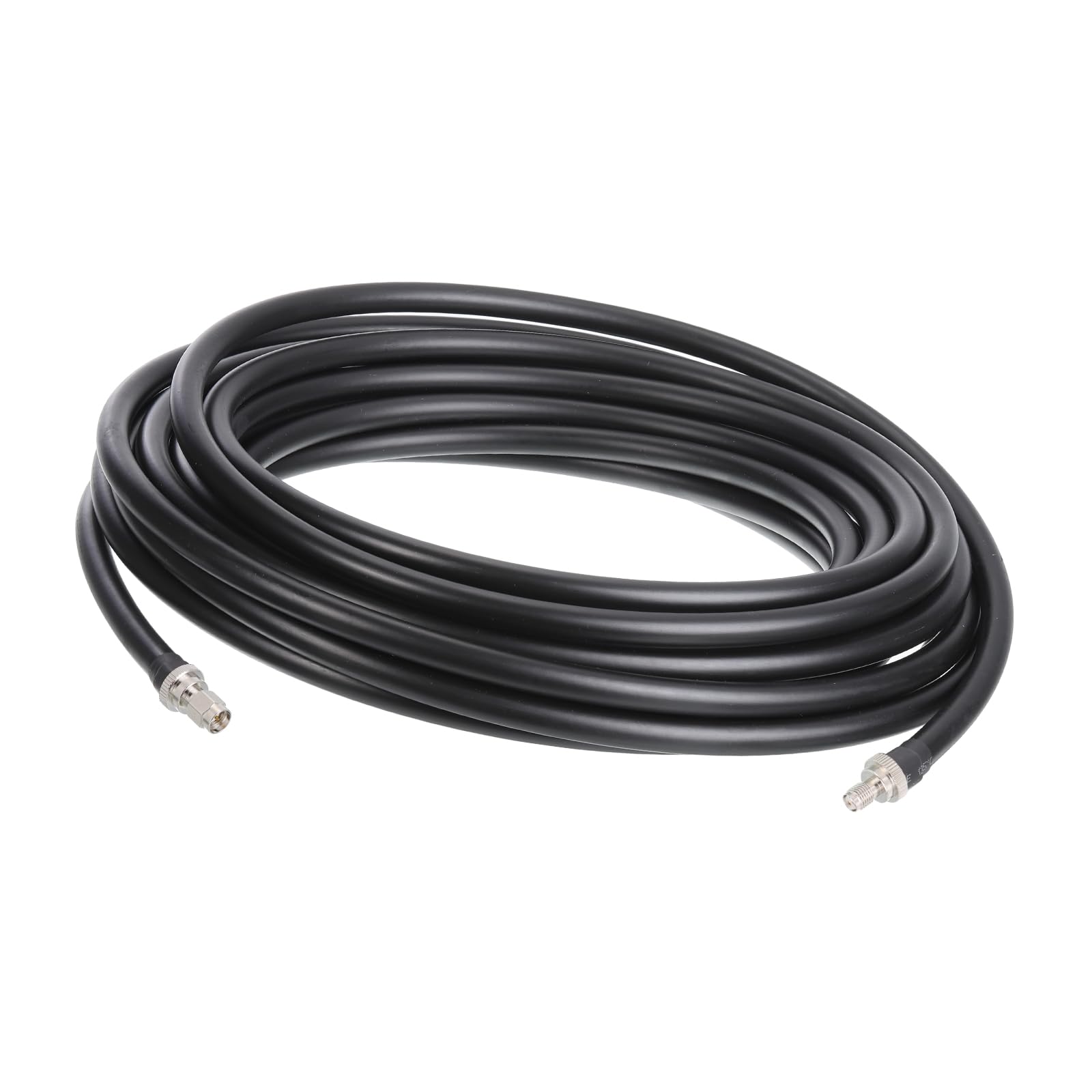 sourcing map Koaxialkabel 400 Typ SMA Stecker an SMA Weiblich Verlustarm Koaxialkabel 32.8FT Schwarz 1Stk