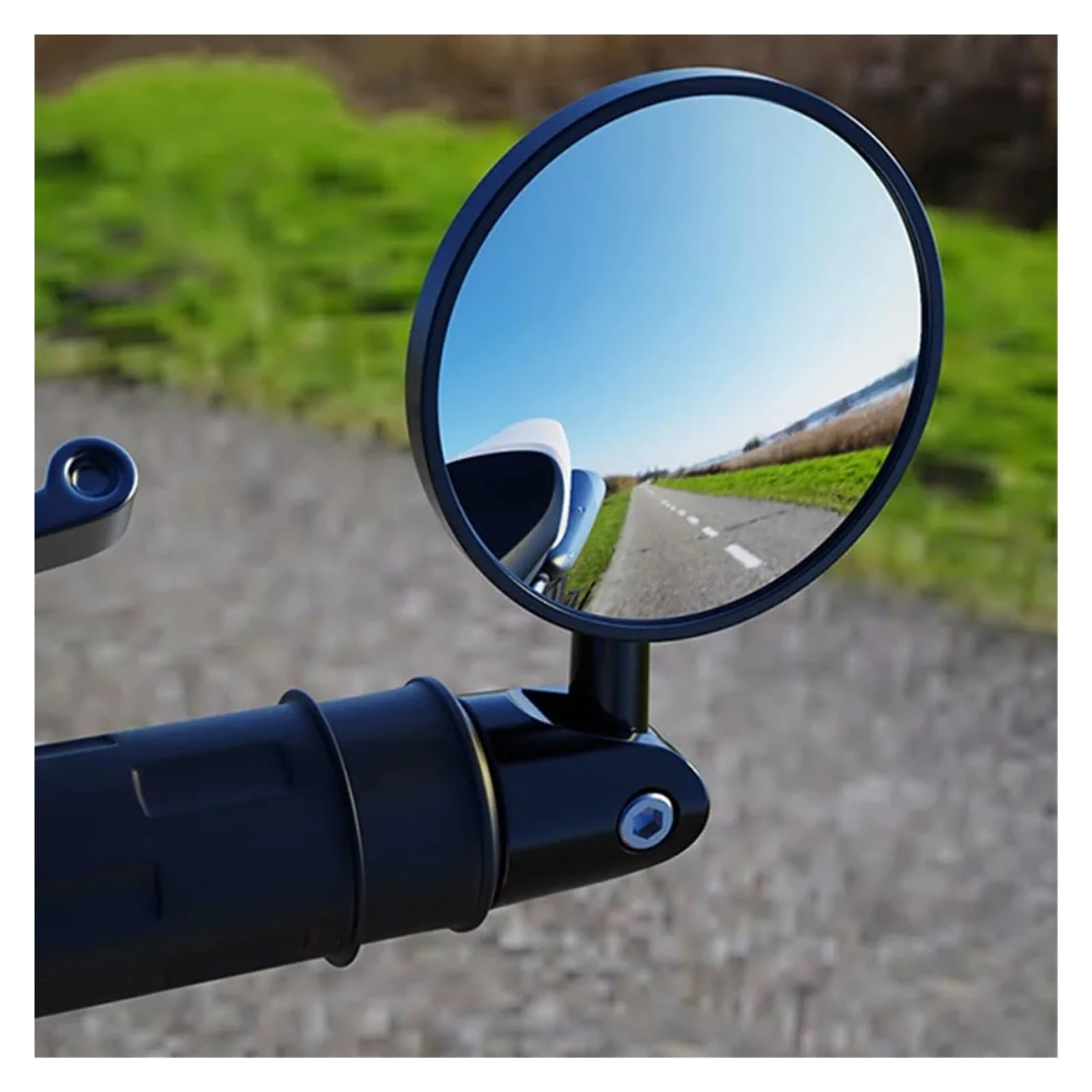 Motorcycle Mirrors Guidon De Vélo Rétroviseur Étendu Petit Miroir Aveugle Vue Large Sécurité Tournant