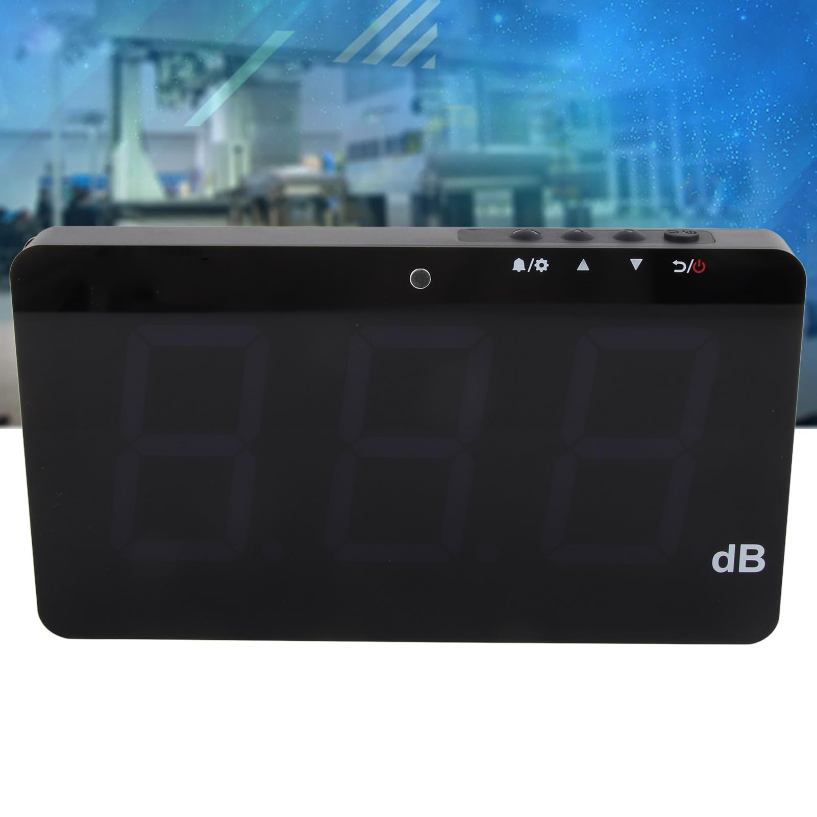 Medidor de nivel de sonido de alta precisión, probador de ruido de decibelios de medición con pantalla LCD con rango de medición de 30 130 dB (dB) u oficina en casa