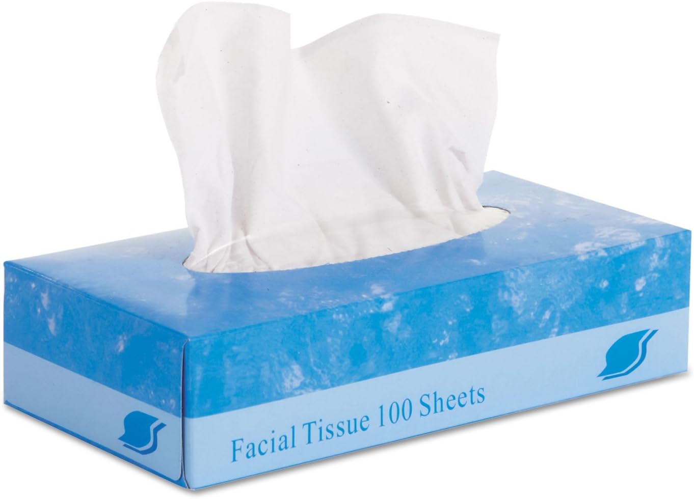 GEN 6501 Facial Tissue, Flat Box, 2-Ply, 8" x 8.3", 100 per Box (Case of 30 Boxes)