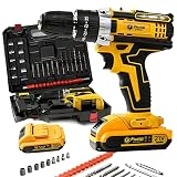 Multi-functional electric tool set, rechargeable multi-purpose electric hammer drill, speed control, torque adjustment, lightweight drill, suitable for household repairs, impact drill set