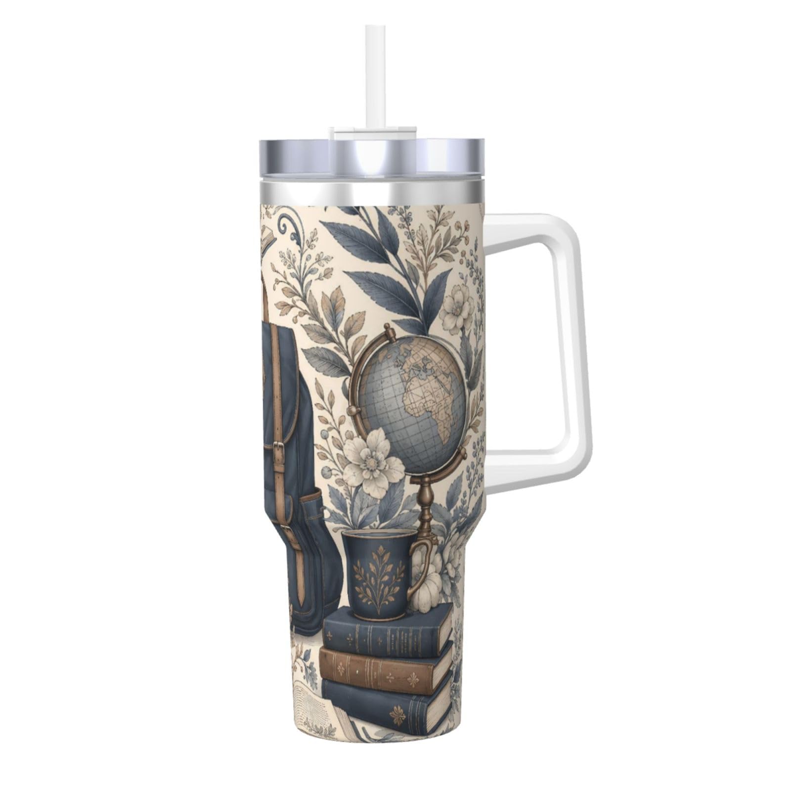Vaso aislado de 40 oz Academic Backpack Still Life, el regalo ideal