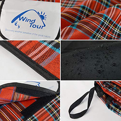 Sunbaca Wind Tour Tapete De Piquenique Ao Ar Livre Cobertor De Praia À Prova D 'Água Portátil Ao Ar