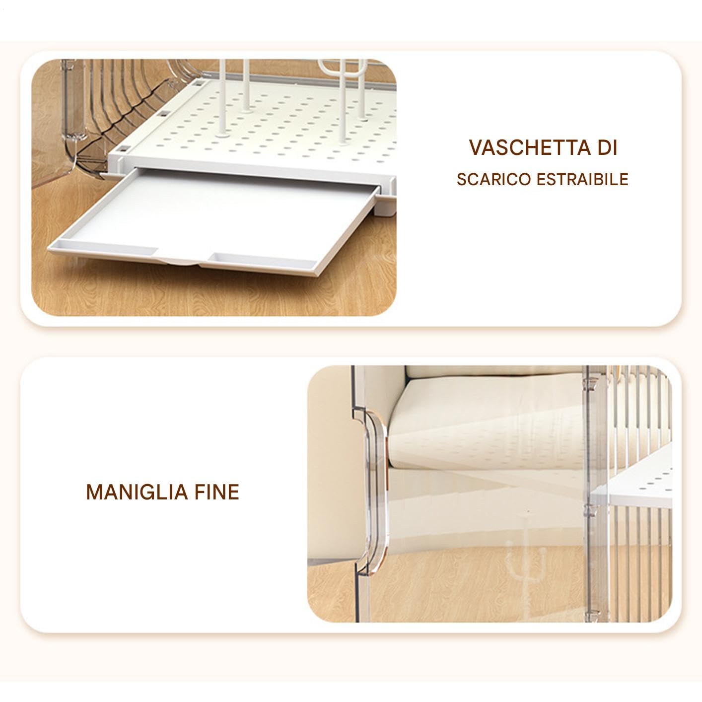 Babyflasche für Babyflaschen - Flaschenaufbewahrung | Organizer für Babybedarf | Große staubdichte Flasche mit Abdeckung für Kühlschrank Schlafzimmer Schlafsaal Badezimmerschrank p
