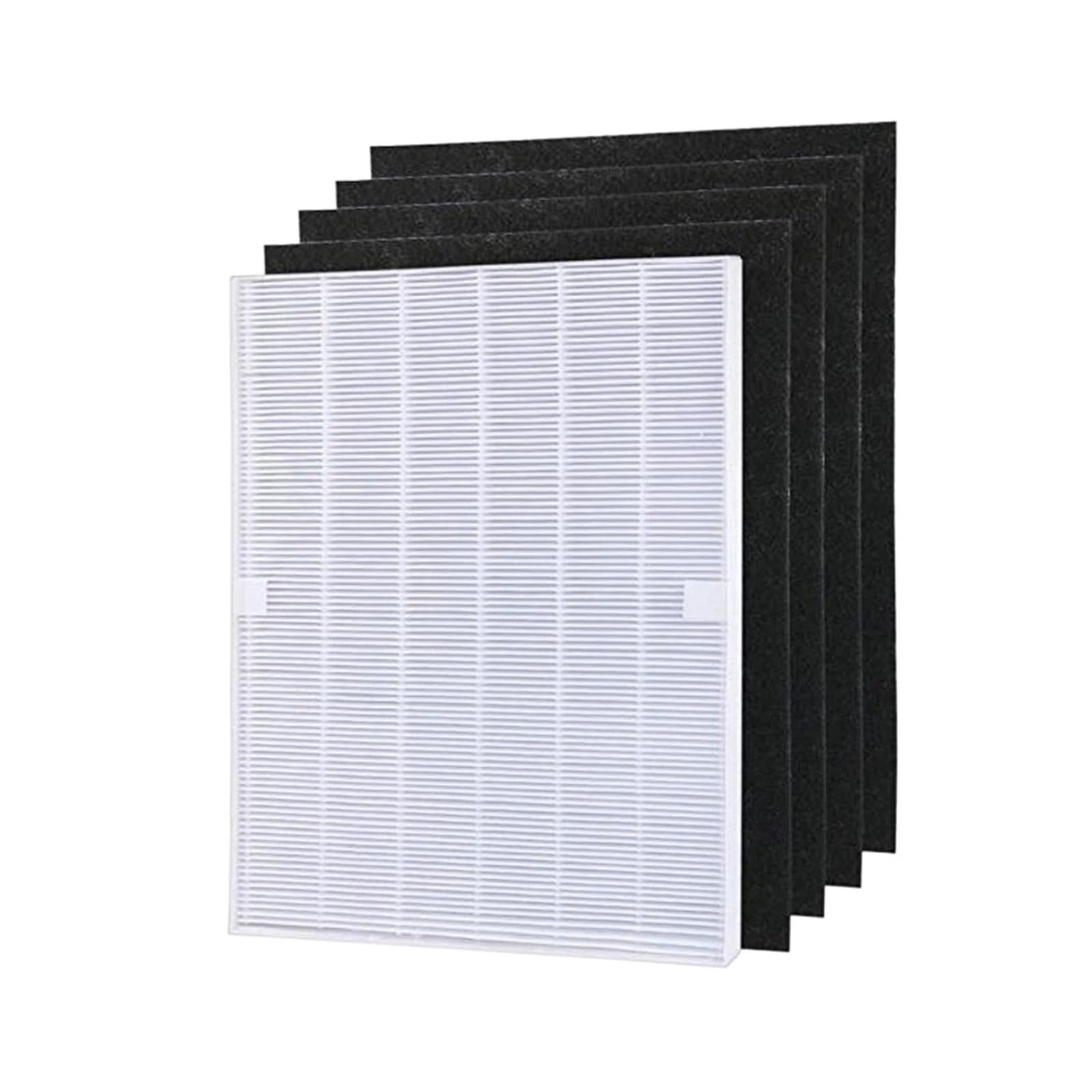 Qrsvjzqxklc 1Pcs 4 Pieces Air Purifier Parts Carbon Pre-Filters And 1 Piece Main Filter ，Compatible For Winix， 115115 5300 5500 6300
