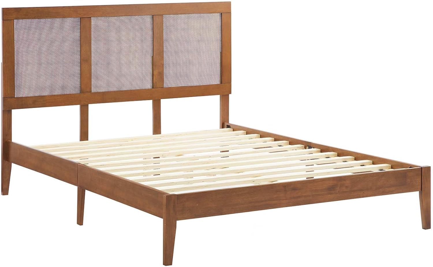 Modway Sirocco Platform Bed, Full, Walnut