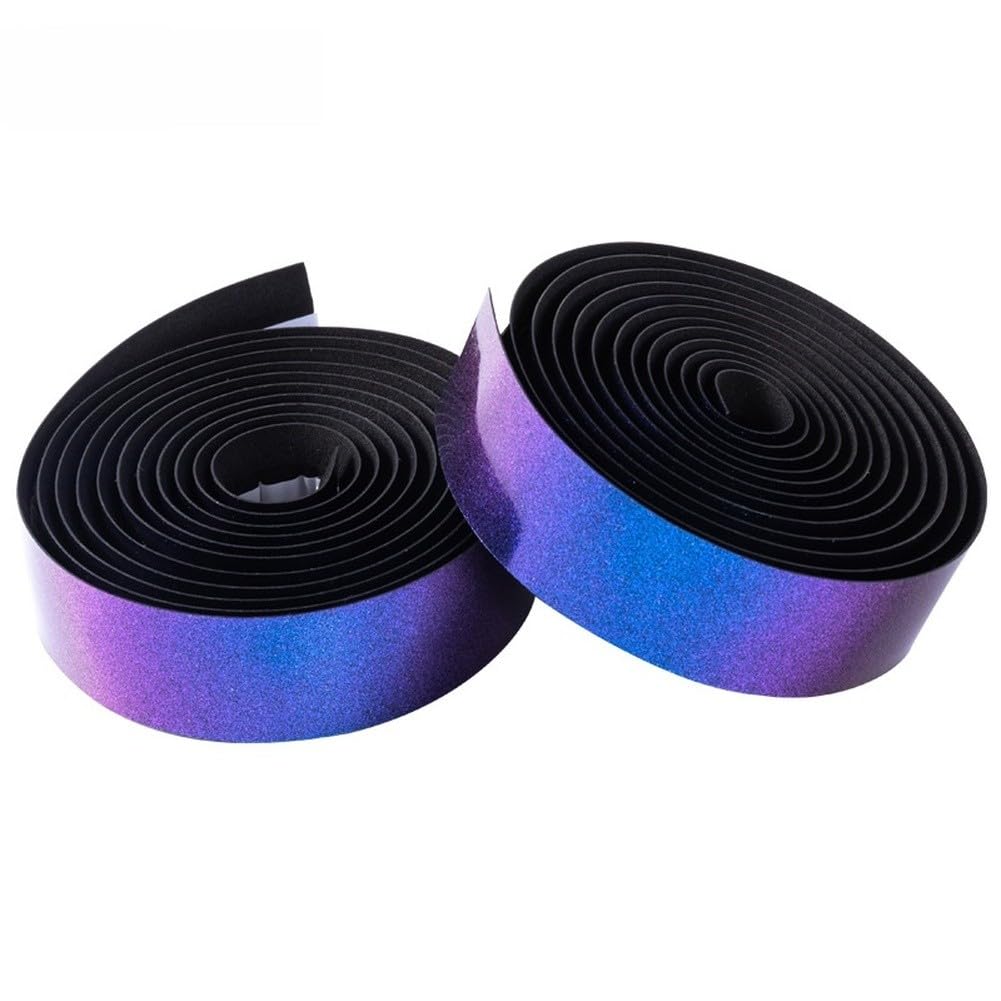 Color Changing PU for Bike Handlebar Tape Road and MTB Bicycles, 2150mm Length with Elastic EVA Foam and for TPU Layer, Green