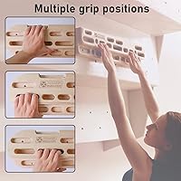 Vista 6 de POWER GUIDANCE Rock Climbing Hangboard Wooden Hand Grip Strengthener Forearm Exerciser for Climbers Athletes