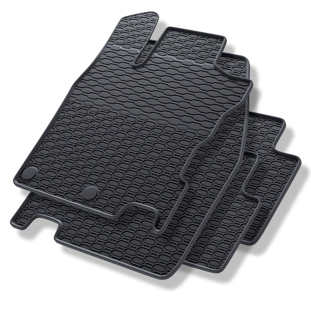 Gledring Tappetini in Gomma Compatibile con Renault Twingo E-Tech 2020- (Profilo T 4-Parti + Clip di Montaggio