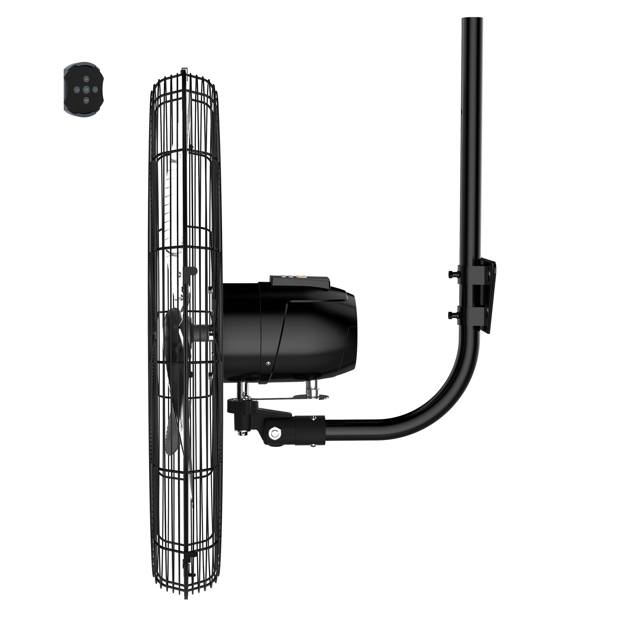 Fanelite Ventilateur mural professionnel FW65-DC – 65 cm – Moteur DC silencieux – Débit d’air 250 m³/min – 6 vitesses – Télécommande – Puissant – Usage pro/commercial
