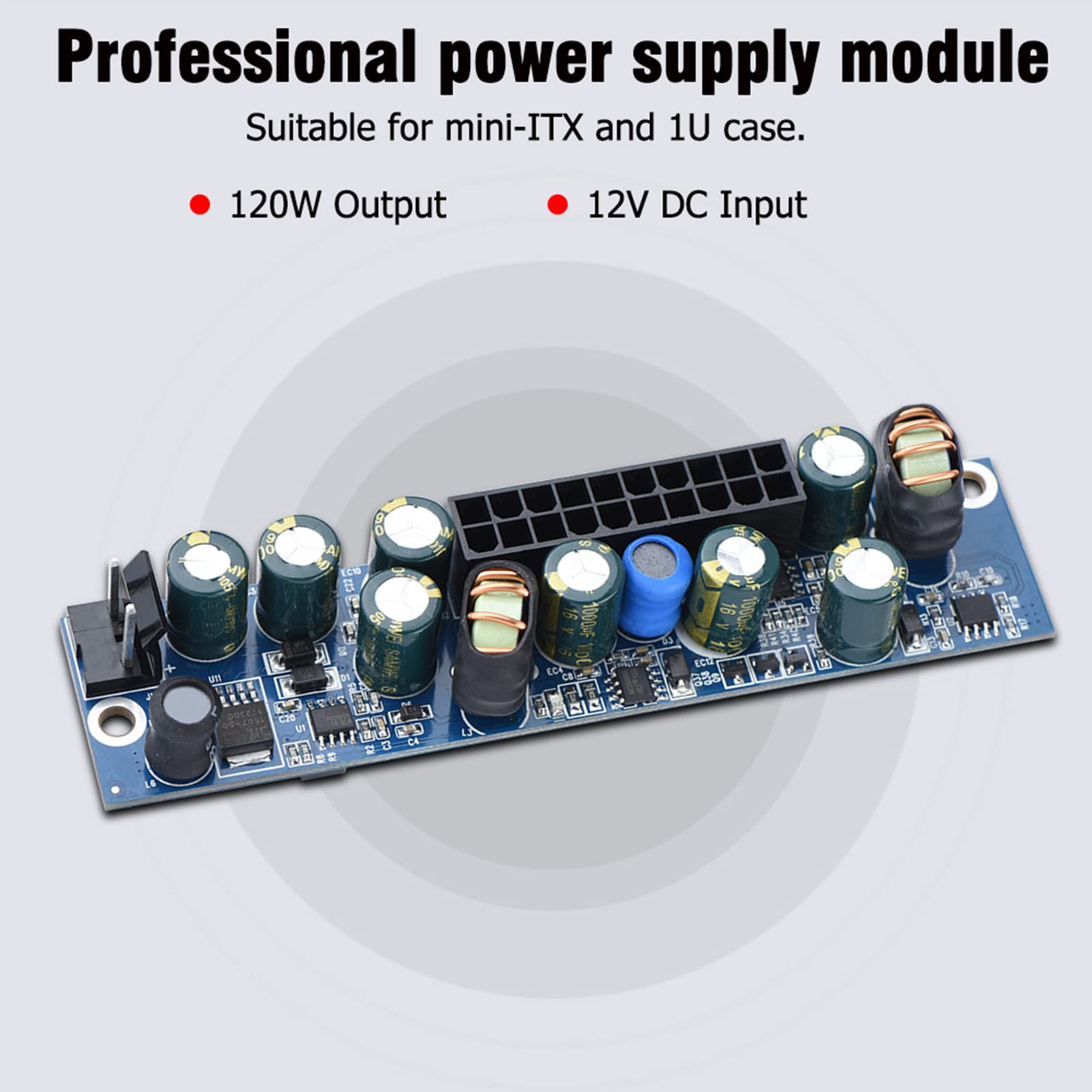 DC 12V 120W PSU Computer Modulo di Alimentazione per PC con Cavo di Ingresso ATX/DC a 24 Pin Durevole