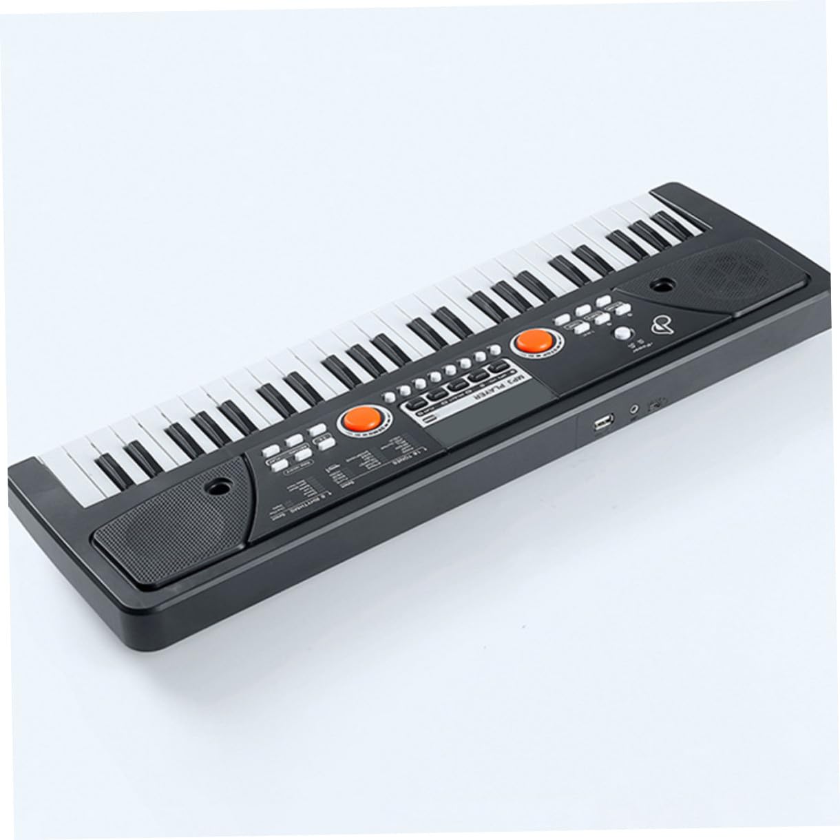 Pianoforte Compleanno per Bambini 49 Tasti e Plastica Elettronico con Microfono , Tastiera Multifunzione , Tocco Confortevole , Giocattolo Musicale Natale