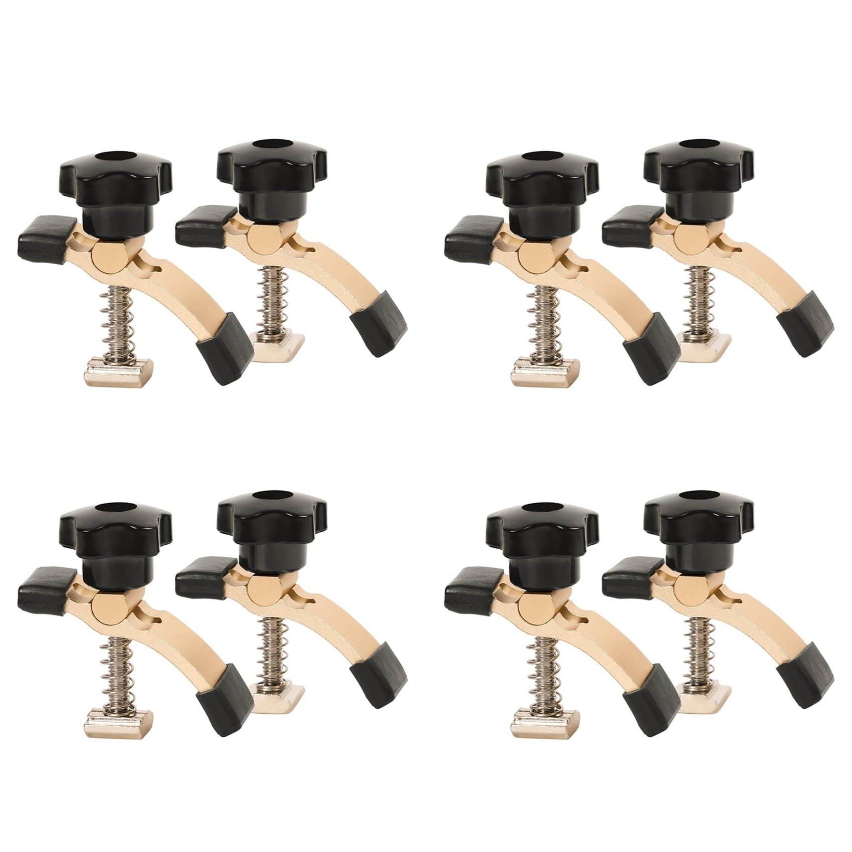 Jnchdghwa Photo Color 8Pcs Mini Hold Down Clamp Kit, Cnc Router Clamp For Woodworking And Metalworking, With 3018 Cnc Router Machine