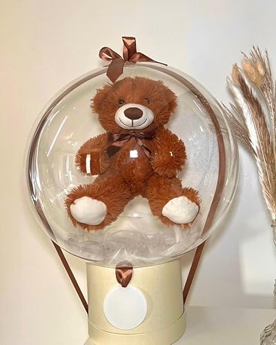 Miniatura 7 de Globos transparentes grandes para rellenar paquete de 13 globos Bobo de boca ancha de 30 pulgadas para relleno, globos transparentes a granel para