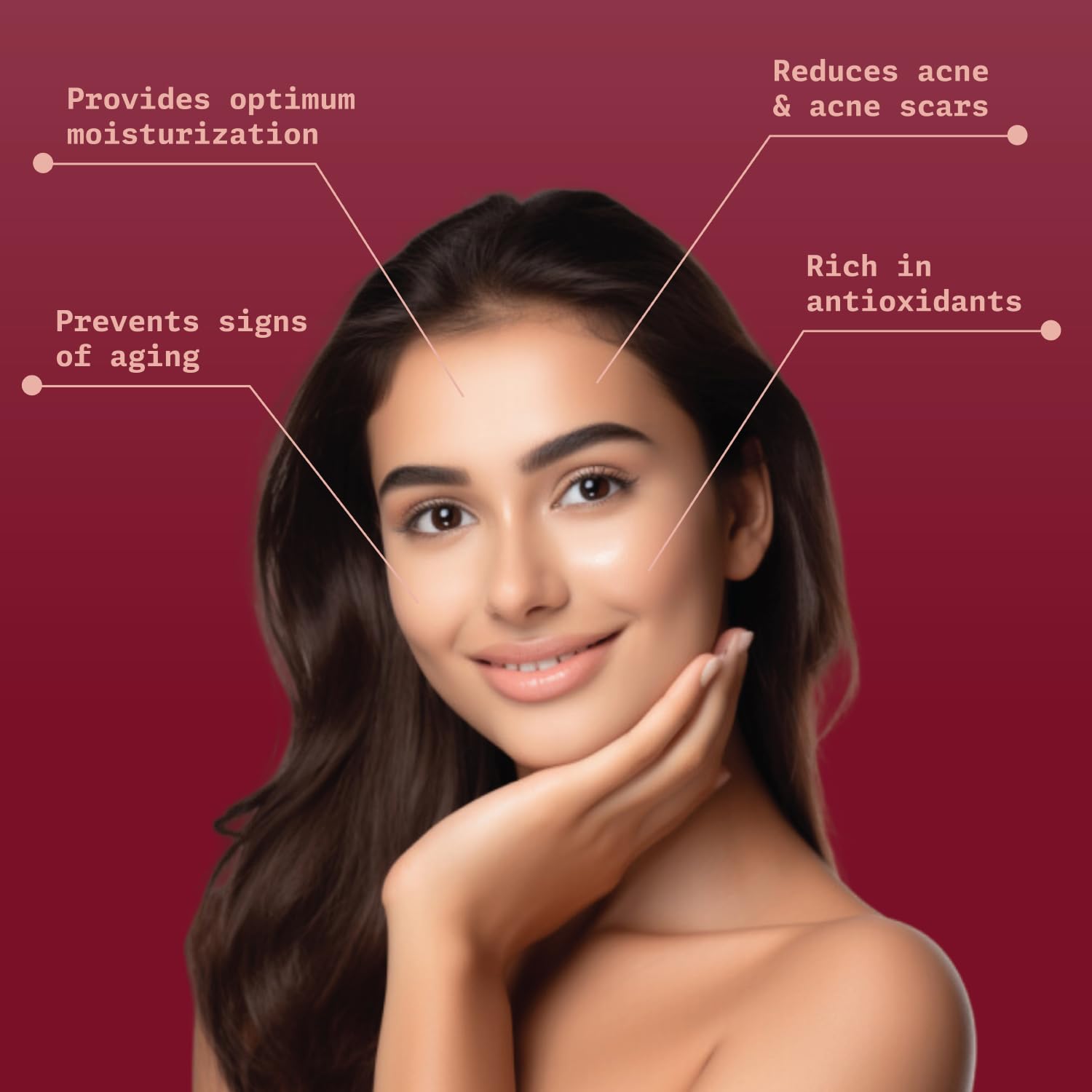 Ningen Rosehip Face serum I Goodness of Ginger, Guava, Vitamin-C I Dermatologically Tested, Paraben Free I Helps Reduce Fine Lines, Improve Overall Skin Texture I 50g - Image 3 thumbnail