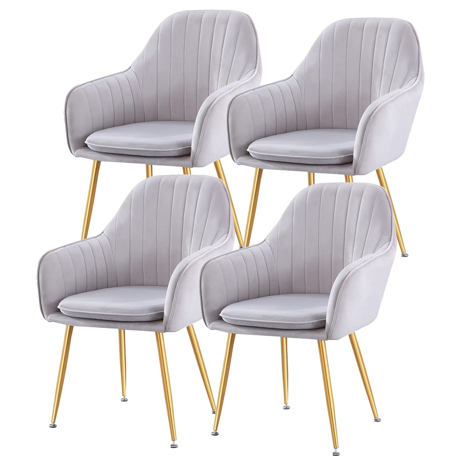 Amazon｜ダイニングチェア メタルレッグベルベットシートと背もたれを