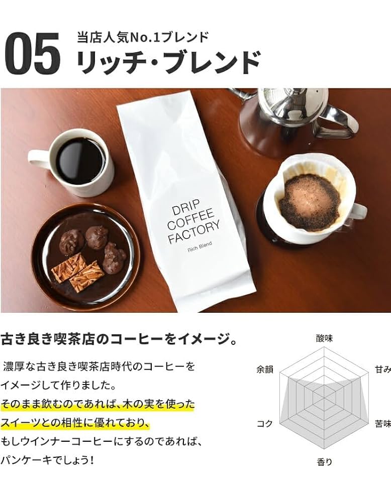 Amazon.co.jp: ドリップコーヒーファクトリー 違いを楽しむ 5種