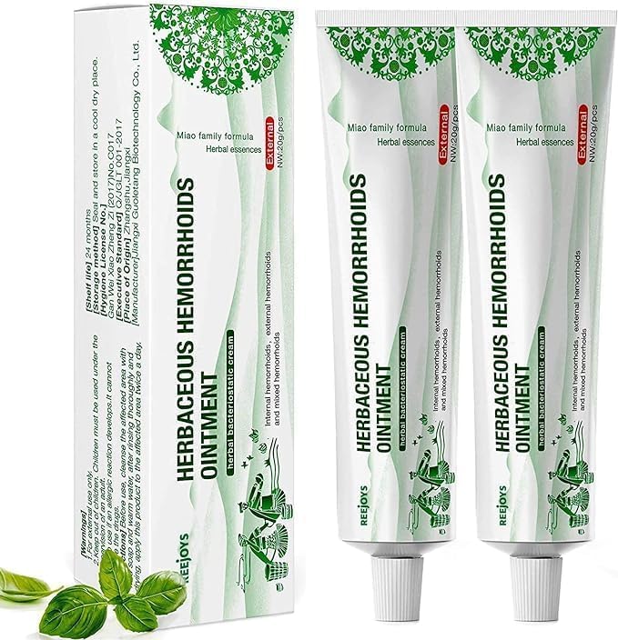 Hemorrhoid Cream: Advanced Herbal Hemorrhoids Treatment Cream for Itching and Burning, Shrink & Soothe Hemorrhoids - 1.8 Oz
