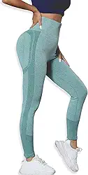 Calça Legging Academia Feminina Poliamida Cintura Alta Sem Costura Fitness, Elasticidade, Sustentação, Corrida, Academia Feminina de Ioga/Jogging