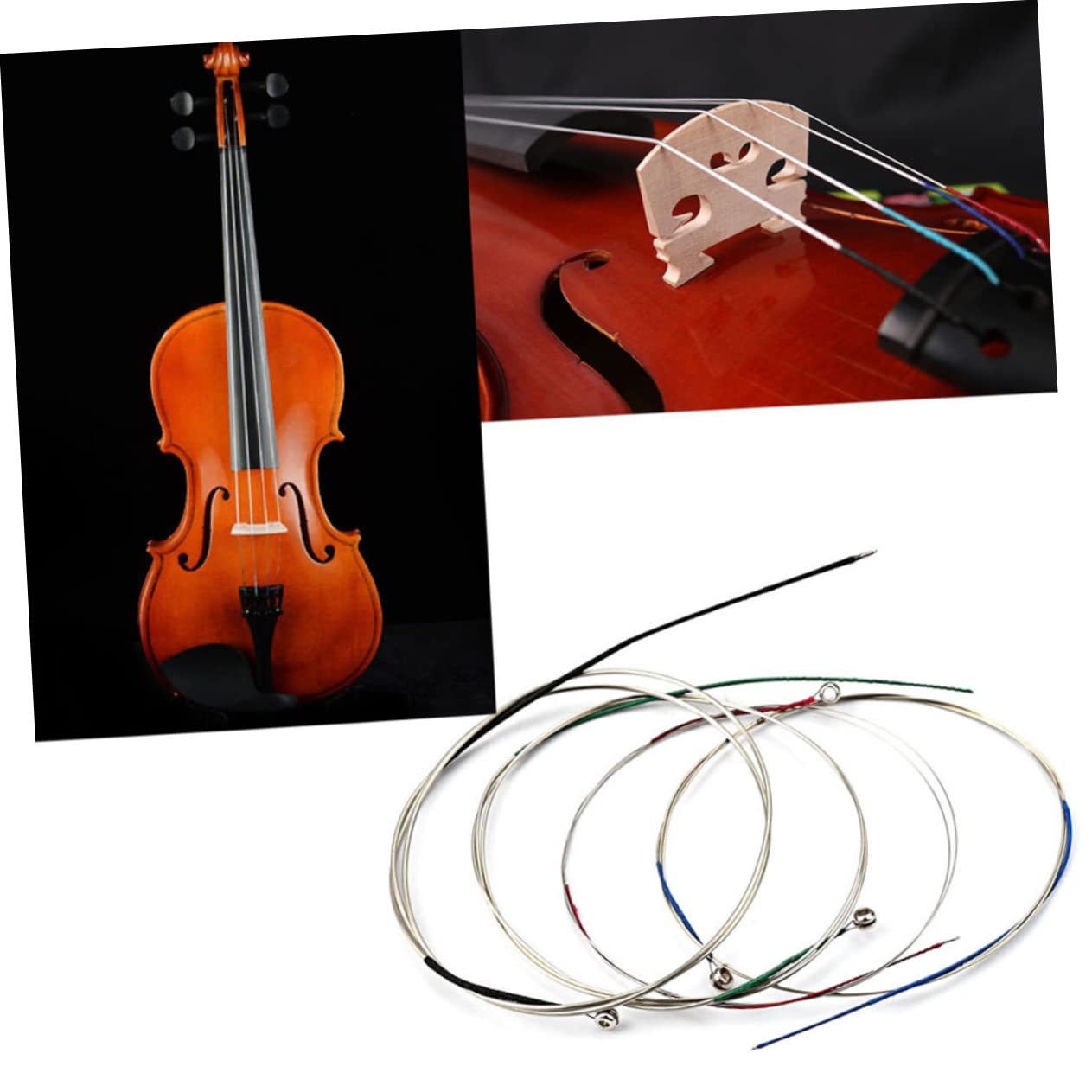 GOOHOCHY Musical Instrument String G-c Viola Strings Kit Replacement Metal Strings for Viola Beginners