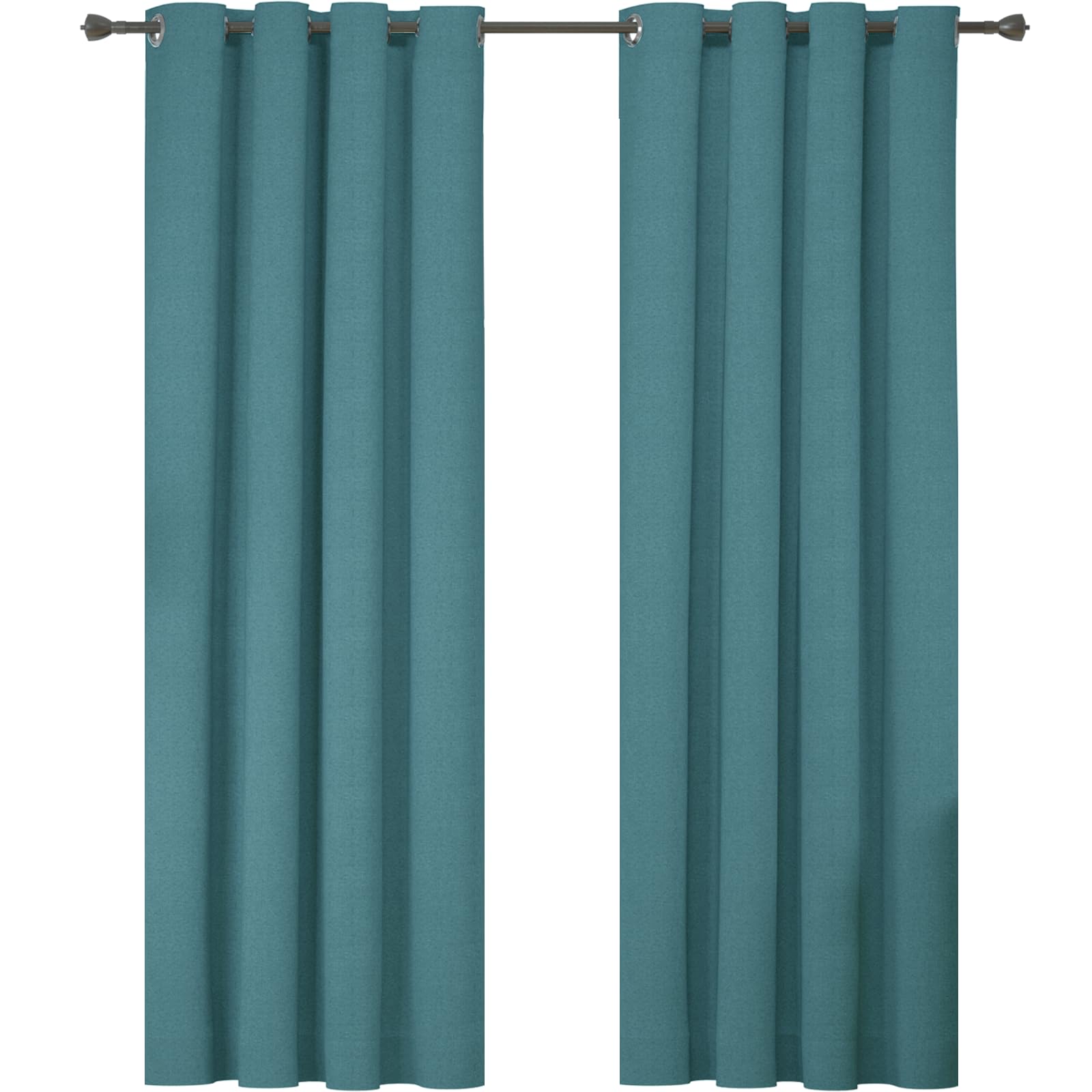 Ystyle Curtains Set of 2, 100% Blackout Curtains, 55 x 102 Inch, Thermal Curtain Against Cold and Heat, Linen Look