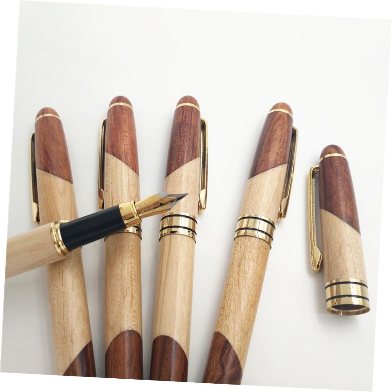 STOBOK 3stücke Rosewood Kugelschreiber Set Mit Schwarzem Etui Elegantes Schreibset Für Bürobedarf Schule Und Zu Besonderen Anlässen
