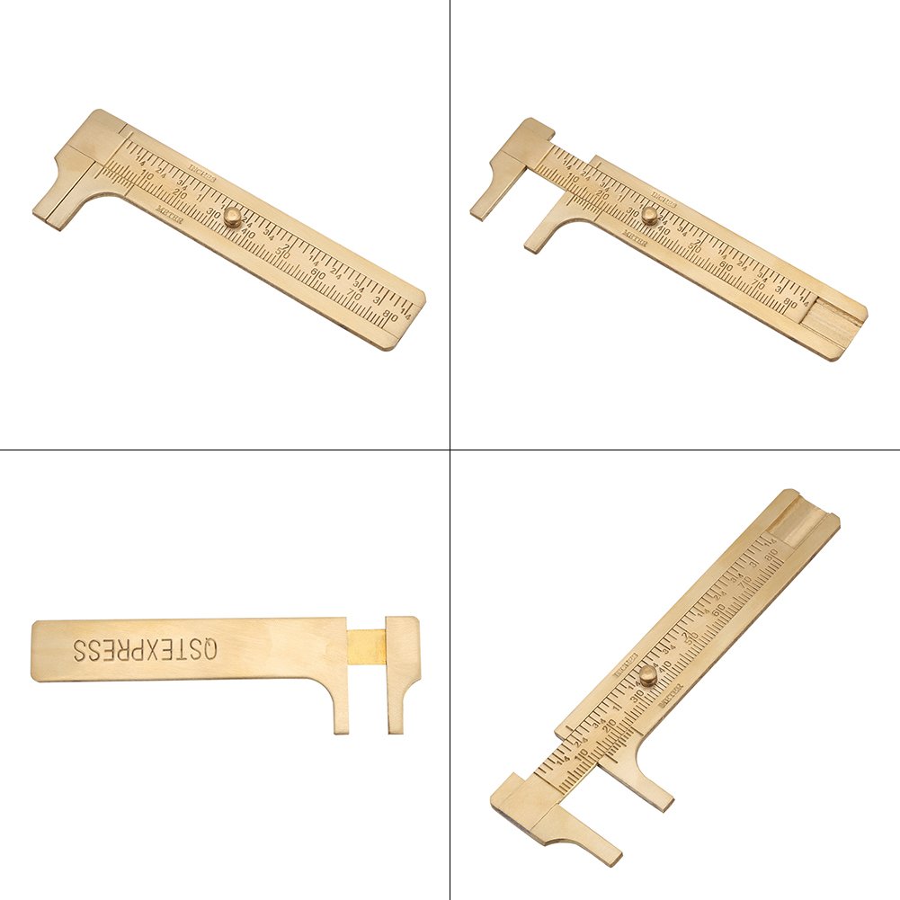 Buy Sliding Vernier Caliper Ruler, Scale Vernier Caliper Solid Brass ...