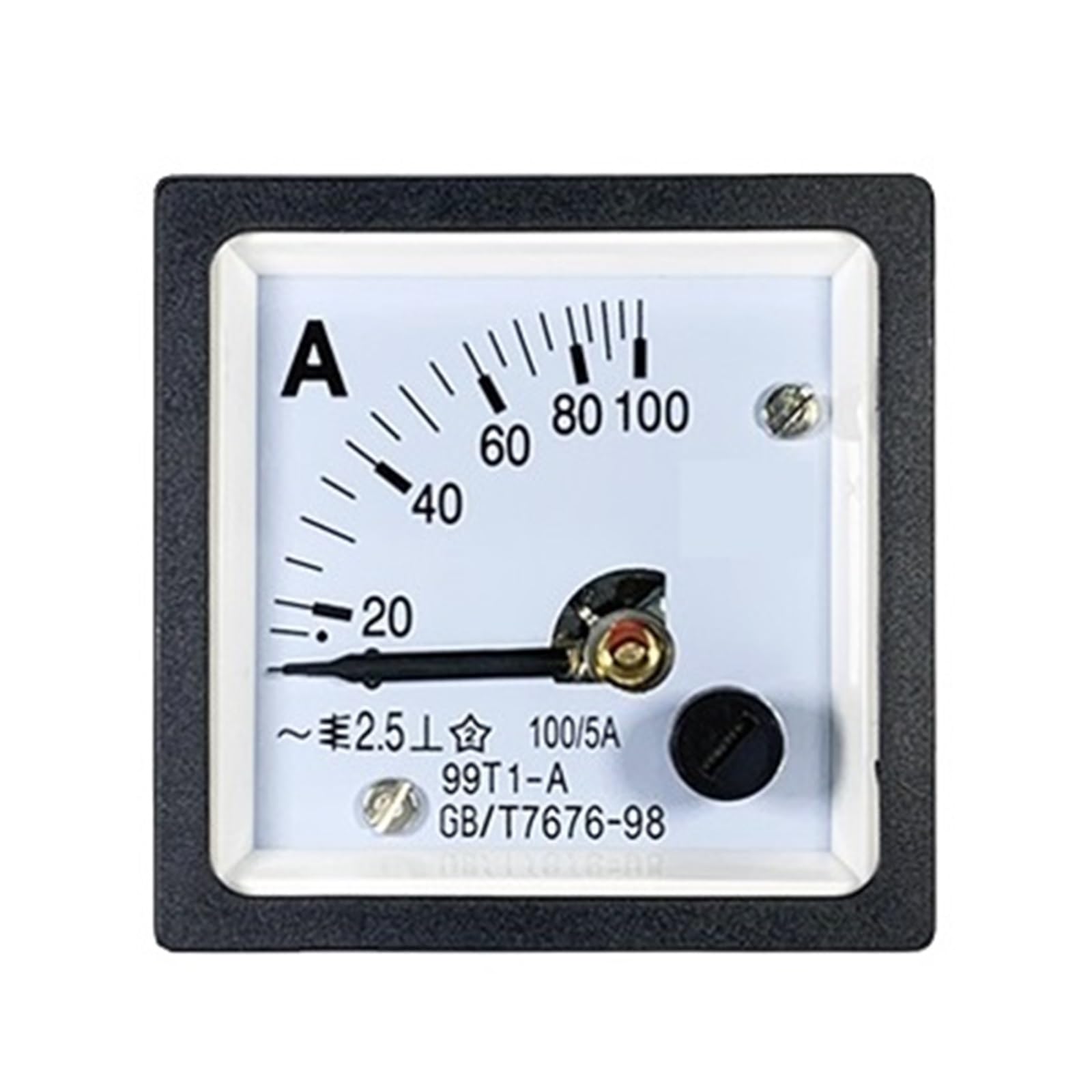 HEXEH 99T1-A Amperometro CA 40/50/75/100/200/300/5A Voltmetro a puntatore 450 V 45 * 45 48(Size:30A)
