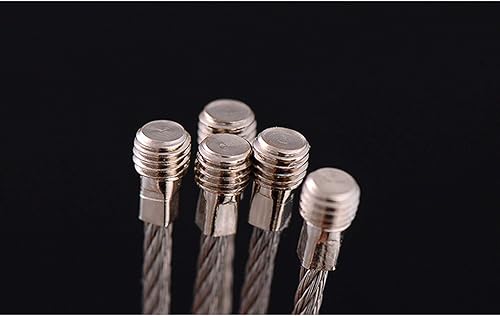 Miniatura 5 de 20 llaveros de alambre de acero inoxidable para colgar etiquetas de identificación o etiquetas de equipaje, 6.3 pulgadas, 0.079 in