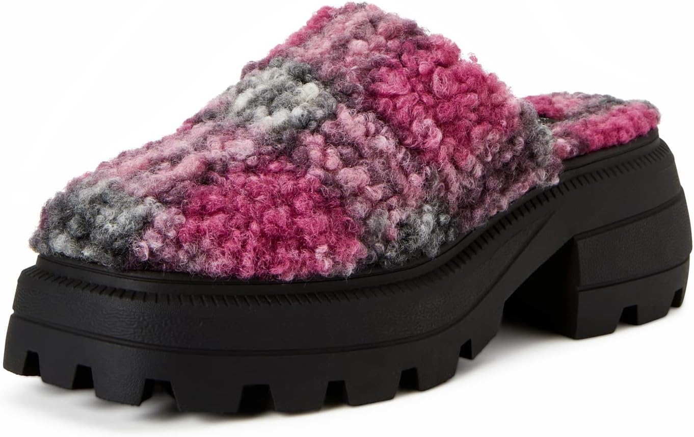Katy Perry Women's The Geli Combat Mule, Purple Multi, 8
