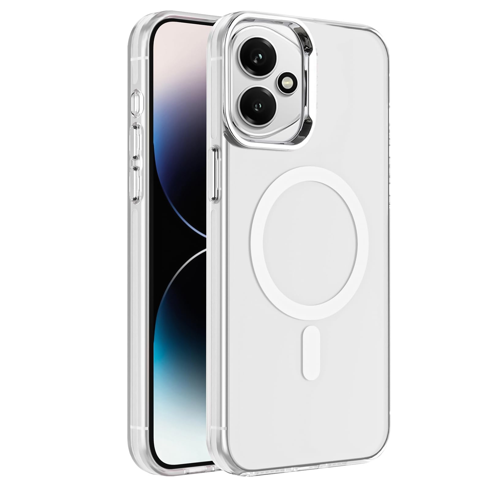 Dl3 Mobilak Case For Honor 400 5G Case Crystal Clear [Not Compatible with MagSafe] Soft TPU Gel Case Flexible Silicone Anti-Scratch Transparent TPU Cover