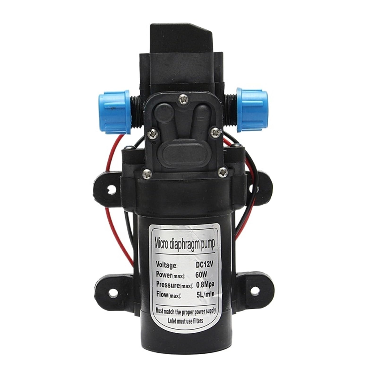 Pompa sommergibile piccola regolabile Pompa a membrana ad alta pressione piccola for spruzzatore d'acqua elettrico agricolo DC12V 120PSI 5L/MIN
